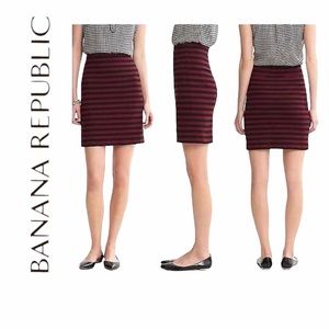 Banana Republic Striped Pencil Skirt, like new sz 8